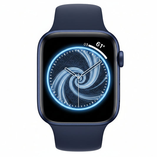 Apple Watch Series 6 44mm Blue Aluminium Case Denim Sport Band GPS Smartwatch (Copy) Apple