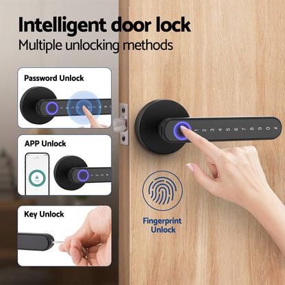 UL-tech Fingerprint Door Lock Smart Electronic Handle Tristar Online