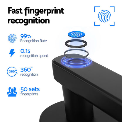 UL-tech Fingerprint Door Lock Smart Electronic Handle Tristar Online