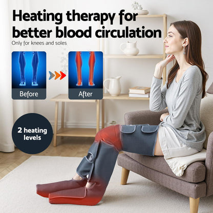 Livemor Foot Massager Leg Knee Massager with Air Compression 3 Massage Modes Heating Tristar Online