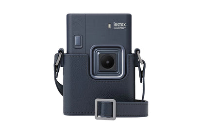 Fujifilm Instax Mini LiPlay+ Instant Camera Bundle - Midnight Blue with Case & 10x Soft Glitter Film