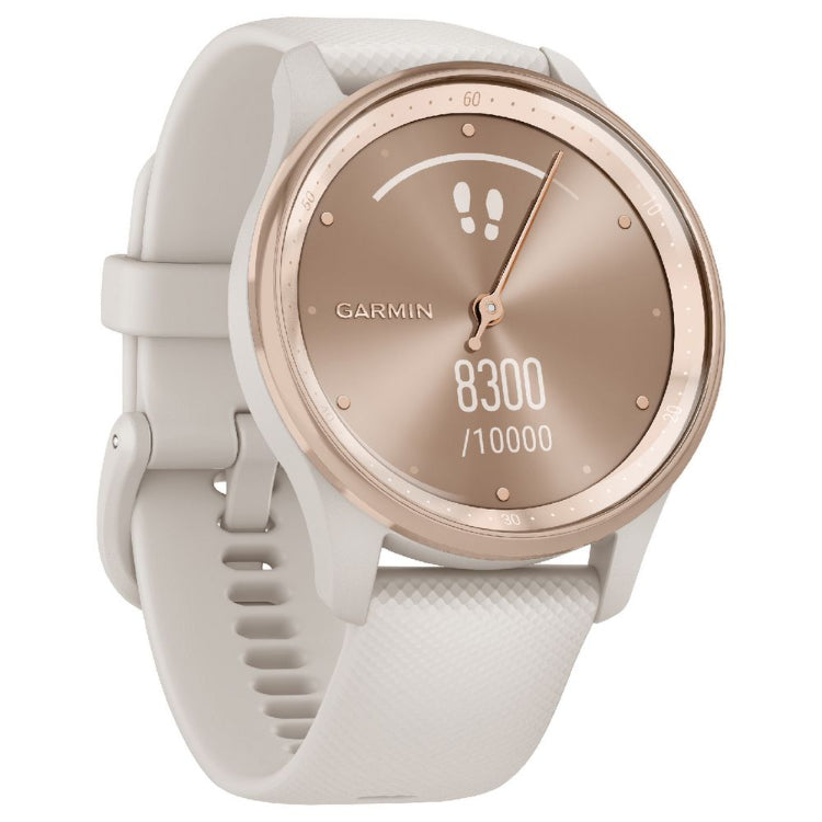 Garmin vívomove Trend Hybrid Smartwatch, White Cream - Acceptable - Refurbished Garmin