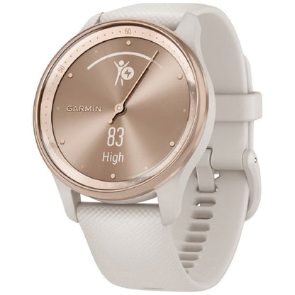 Garmin vívomove Trend Hybrid Smartwatch, White Cream - Acceptable - Refurbished Garmin