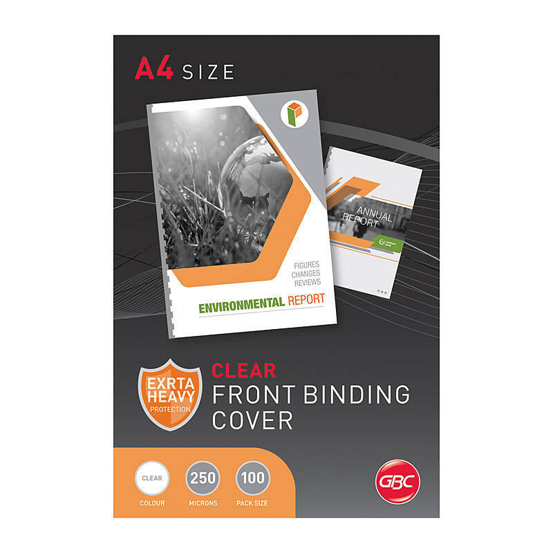 GBC Clr Cover 250 Mic A4 Pk100 GBC