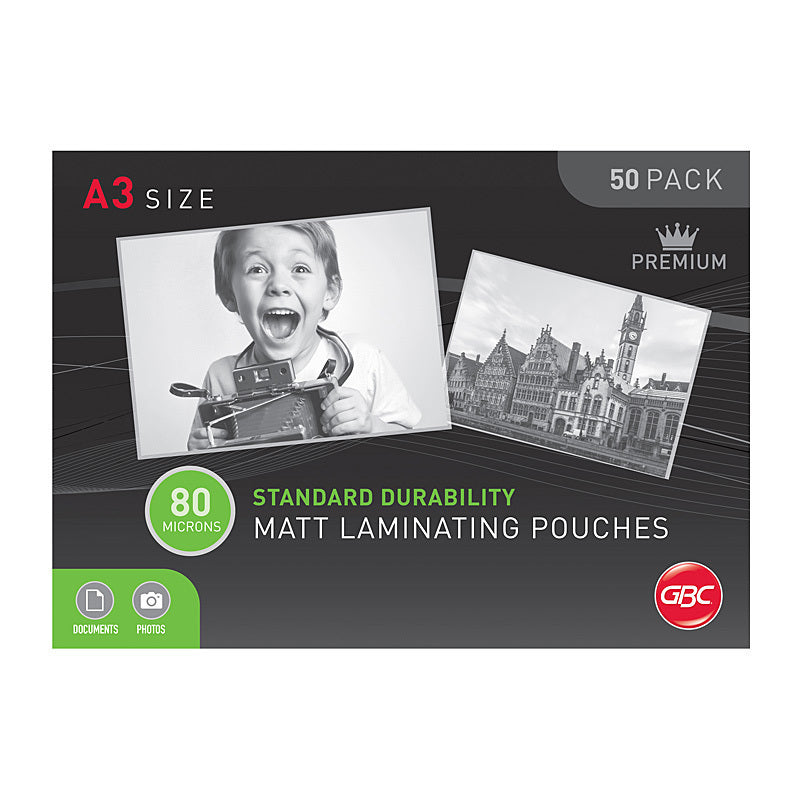 GBC A3 80 Mic Pouch Matt 50Pk GBC