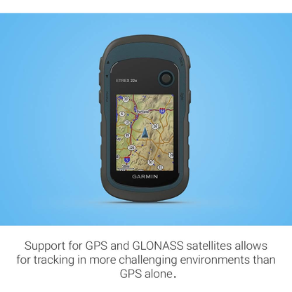 Garmin eTrex 22x Rugged Handheld GPS Navigator Black/Blue (AU Version) - Pristine – Refurbished Garmin
