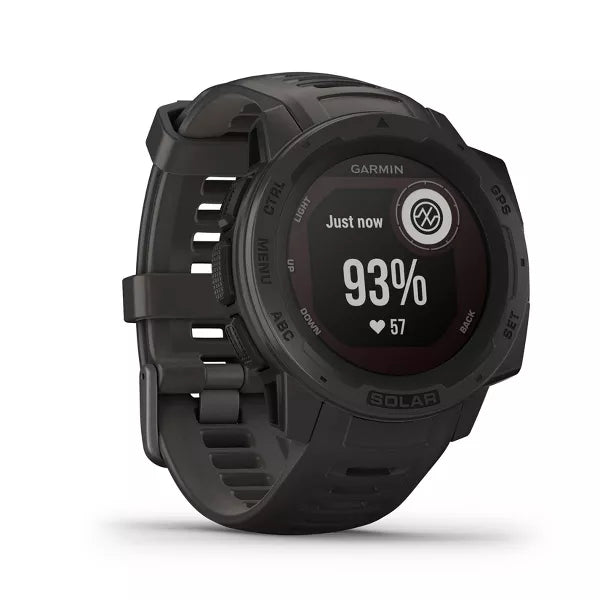 Garmin Instinct Solar GPS Multi Sport Watch - Black (Refurbished Grade-A ) Garmin
