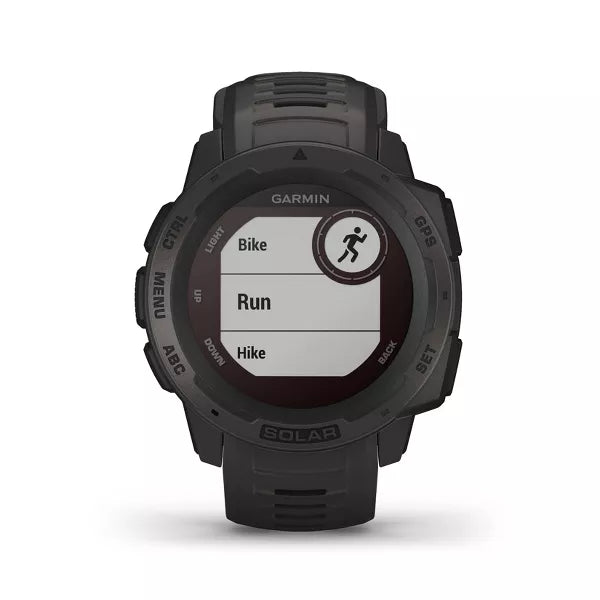 Garmin Instinct Solar GPS Multi Sport Watch - Black (Refurbished Grade-A ) Garmin