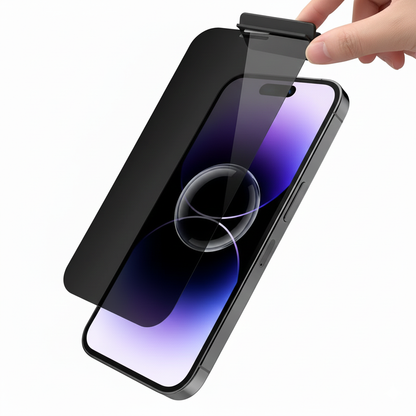Tristar Privacy Tempered Glass Compatible with iPhone 11–17 Anti Spy Protection