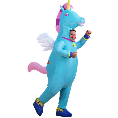 Inflatable Unicorn Costume Adult Suit Blow Up Party Fancy Dress Halloween Cosplay Tristar Online