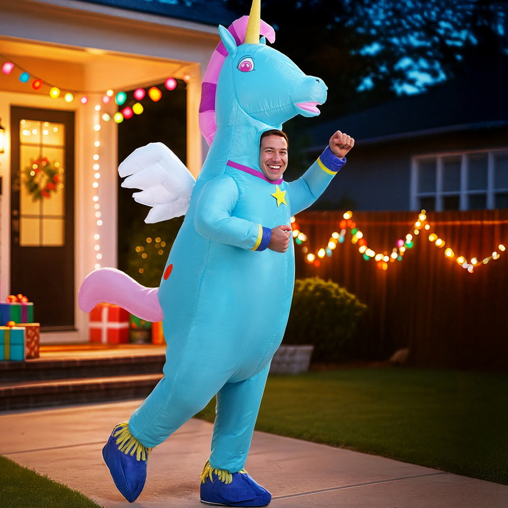 Inflatable Unicorn Costume Adult Suit Blow Up Party Fancy Dress Halloween Cosplay Tristar Online