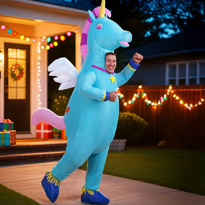 Inflatable Unicorn Costume Adult Suit Blow Up Party Fancy Dress Halloween Cosplay Tristar Online