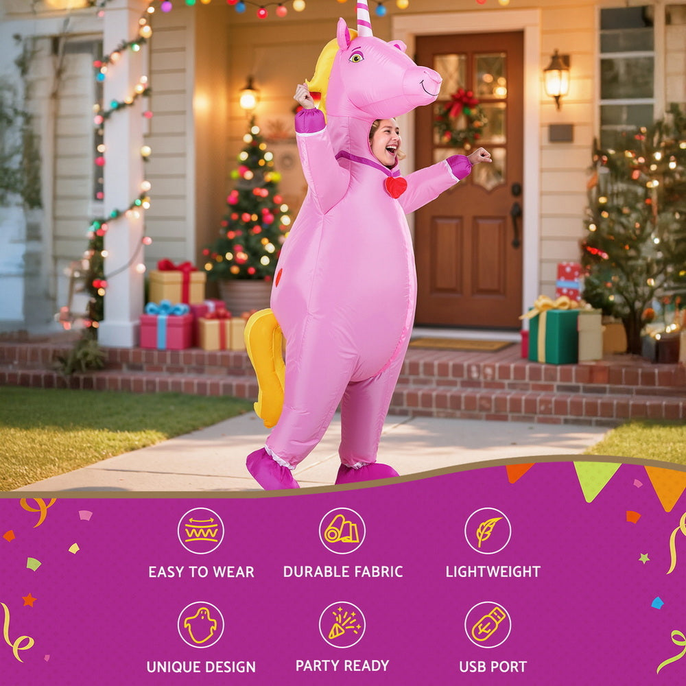 Inflatable Unicorn Costume Adult Suit Blow Up Party Fancy Dress Halloween Cosplay Tristar Online