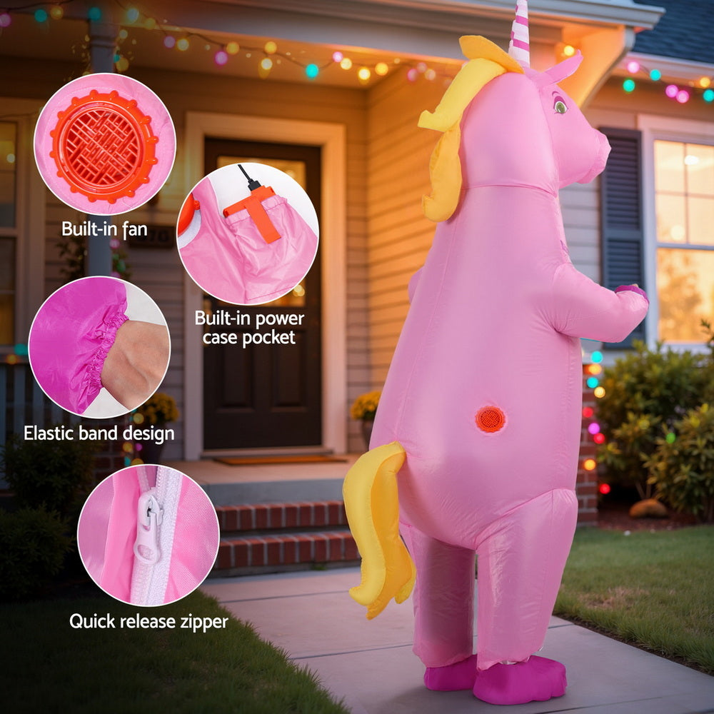 Inflatable Unicorn Costume Adult Suit Blow Up Party Fancy Dress Halloween Cosplay Tristar Online