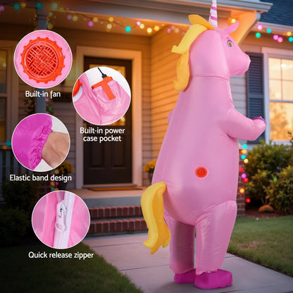 Inflatable Unicorn Costume Adult Suit Blow Up Party Fancy Dress Halloween Cosplay Tristar Online