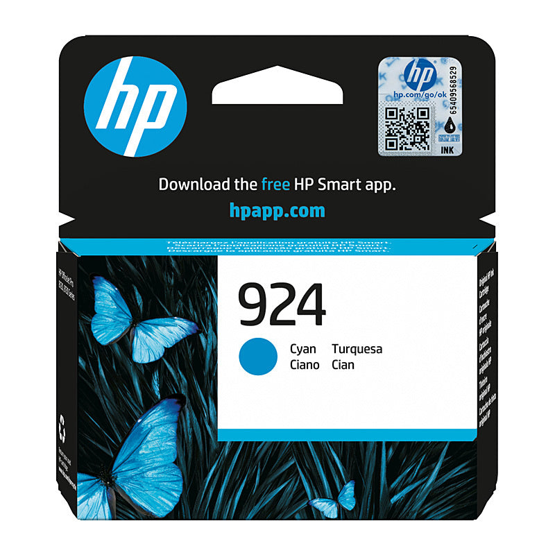 HP #924 Cyan Ink 4K0U3NA HP