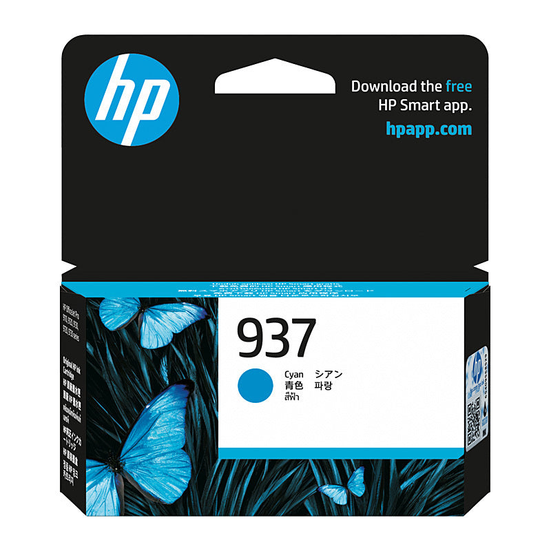 HP #937 Cyan Ink 4S6W2NA HP