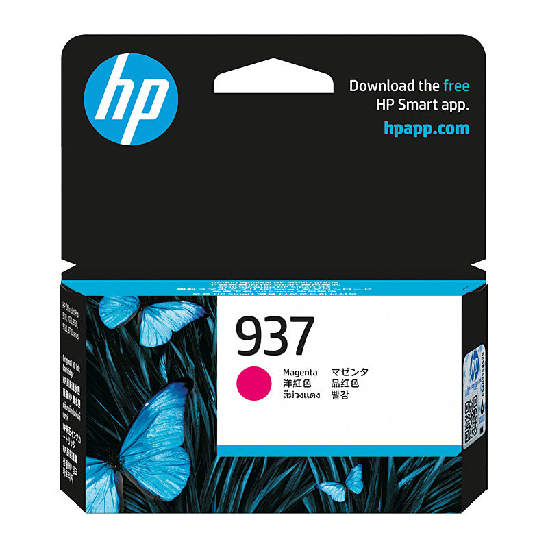HP #937 Magenta Ink 4S6W3NA HP