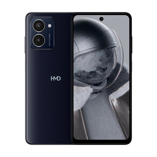 HMD Pulse Pro 4G Smartphone, 128GB Storage, 6.5" HD+ Display, Quad Camera System, Black Ocean, Dual SIM - Pristine Refurbished HMD