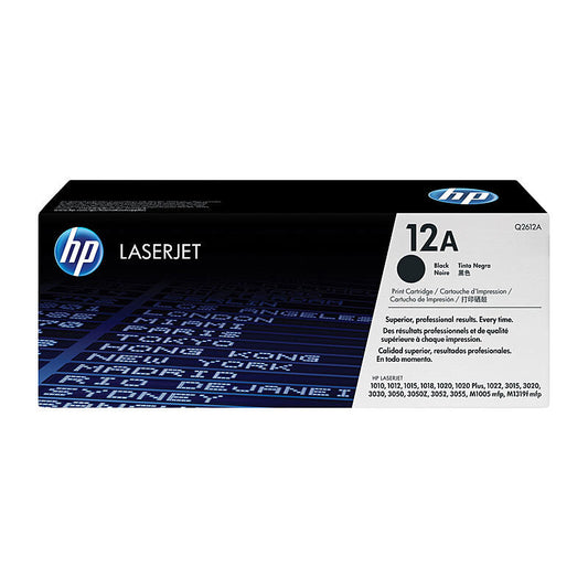 HP #12A Black Toner Q2612A HP