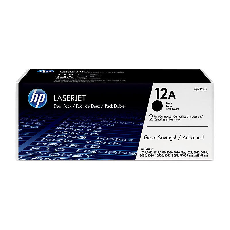 HP #12A Twin Pack Q2612AD HP