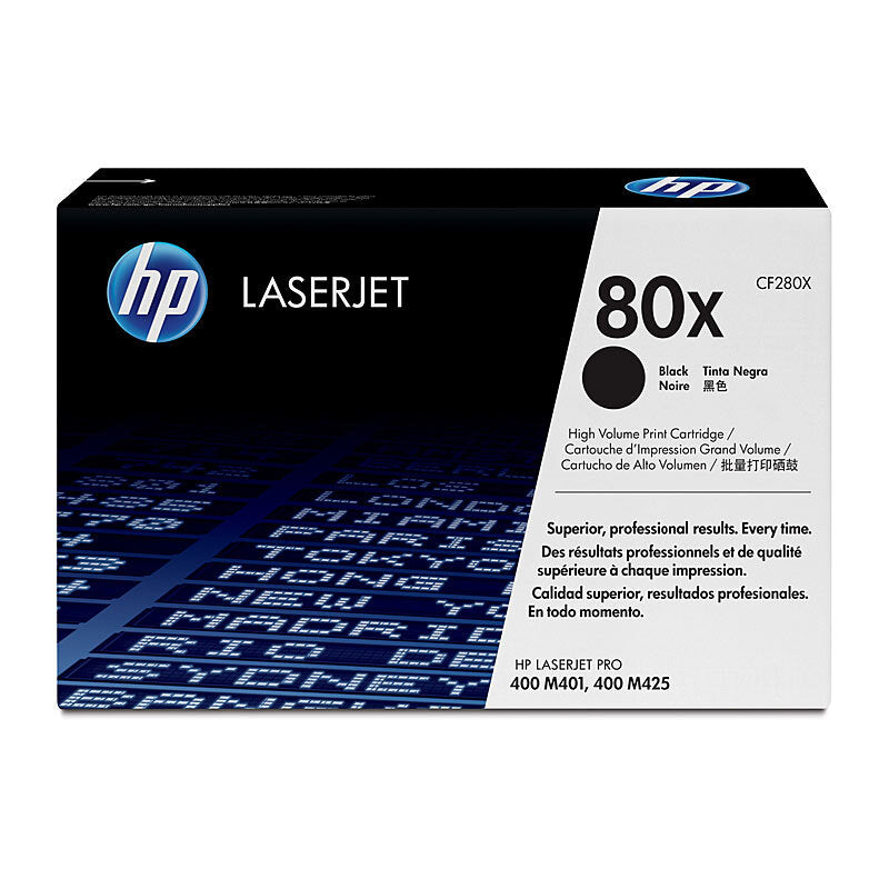 HP #80X Black Toner CF280X HP