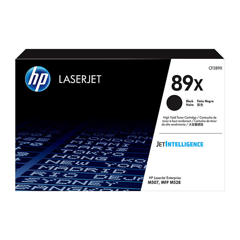 HP #89X Black Toner CF289X HP