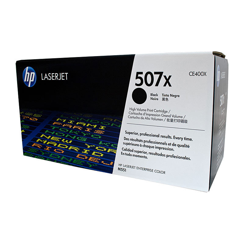 HP #507X Black Toner CE400X HP