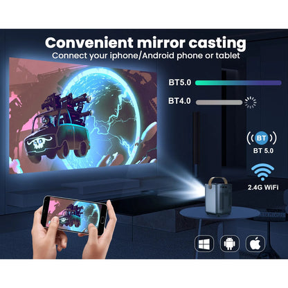 Transpeed S1 Smart Portable Projector for 4K Cine Camping Magcubic