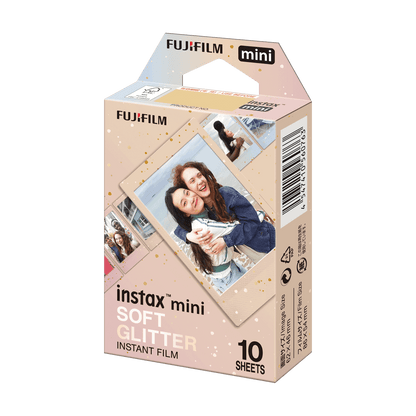 Fujifilm Instax Mini LiPlay+ Instant Camera Bundle - Midnight Blue with Case & 10x Soft Glitter Film