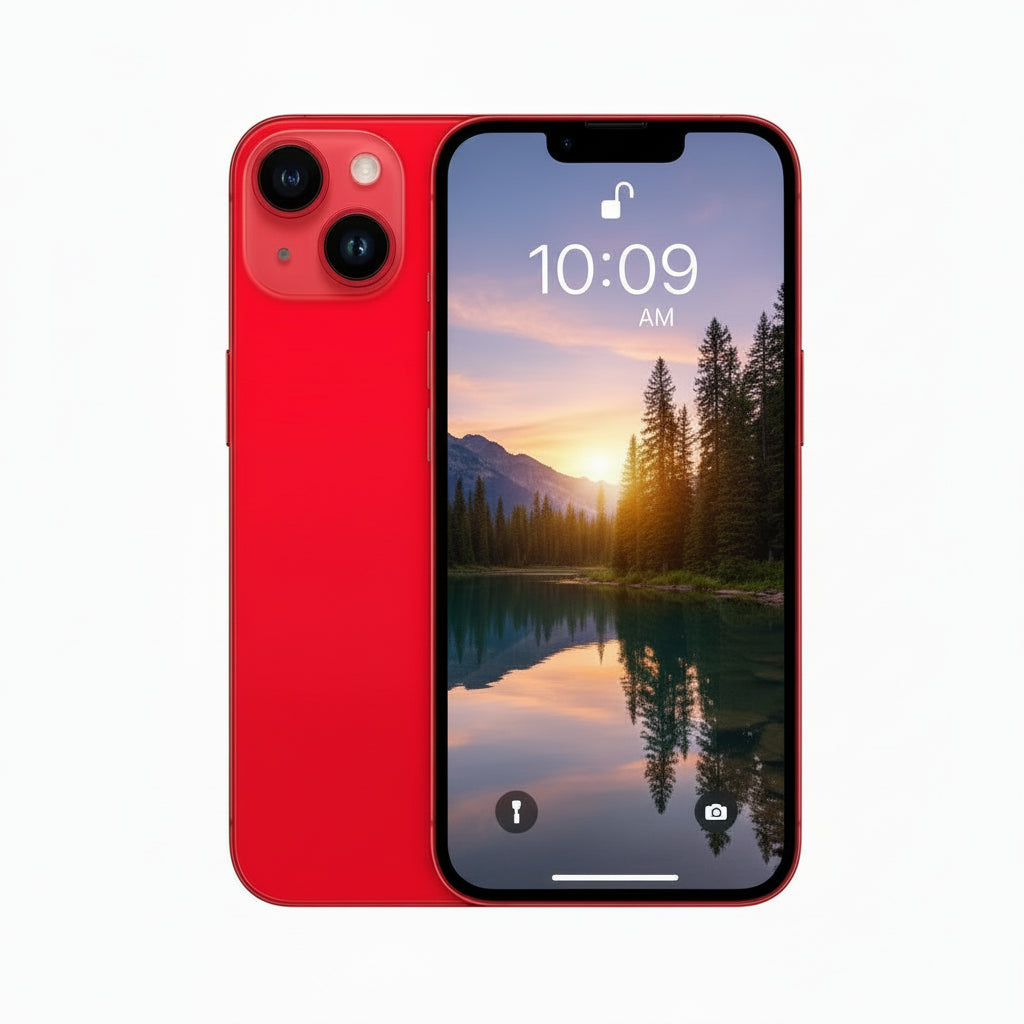 Apple iPhone 14 - 128GB / 256GB / 512GB - Midnight, Starlight, (PRODUCT)RED, Blue, Purple, Yellow With 80% battery - Pristine - Refurbished - D1 Apple