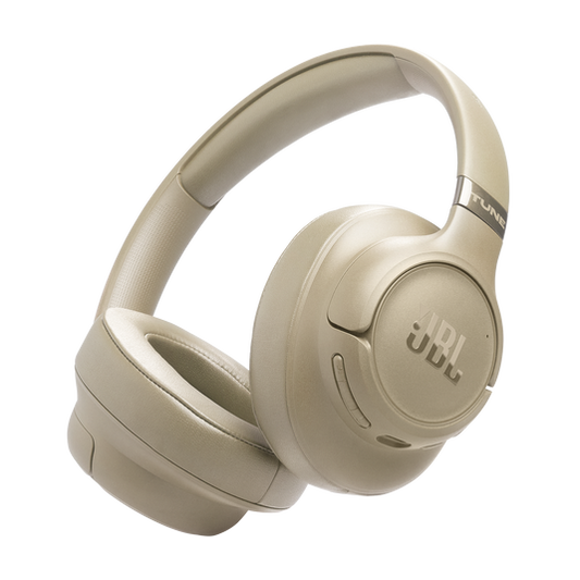 JBL Tune 780NC Wireless Over-Ear Headphones with Adaptive Noise Cancelling, Pure Bass Sound & 70H Battery - Beige / White / Black