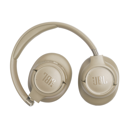 JBL Tune 780NC Wireless Over-Ear Headphones with Adaptive Noise Cancelling, Pure Bass Sound & 70H Battery - Beige / White / Black