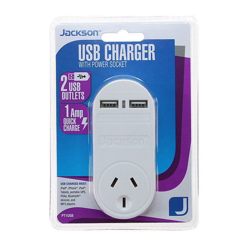 Jackson 1 Way 2 USB Charger Jackson
