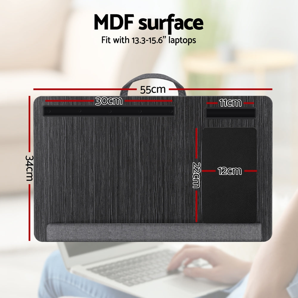 Artiss Lap Desk Laptop DeskS Portable w/ Wrist-rest Phone Slot Mouse Pad 55CM Tristar Online