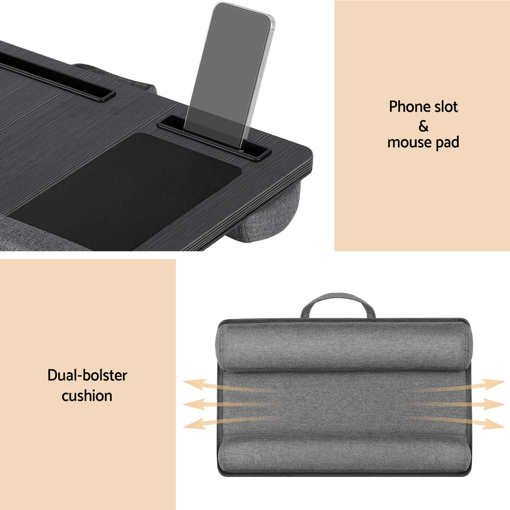 Artiss Lap Desk Laptop DeskS Portable w/ Wrist-rest Phone Slot Mouse Pad 55CM Tristar Online