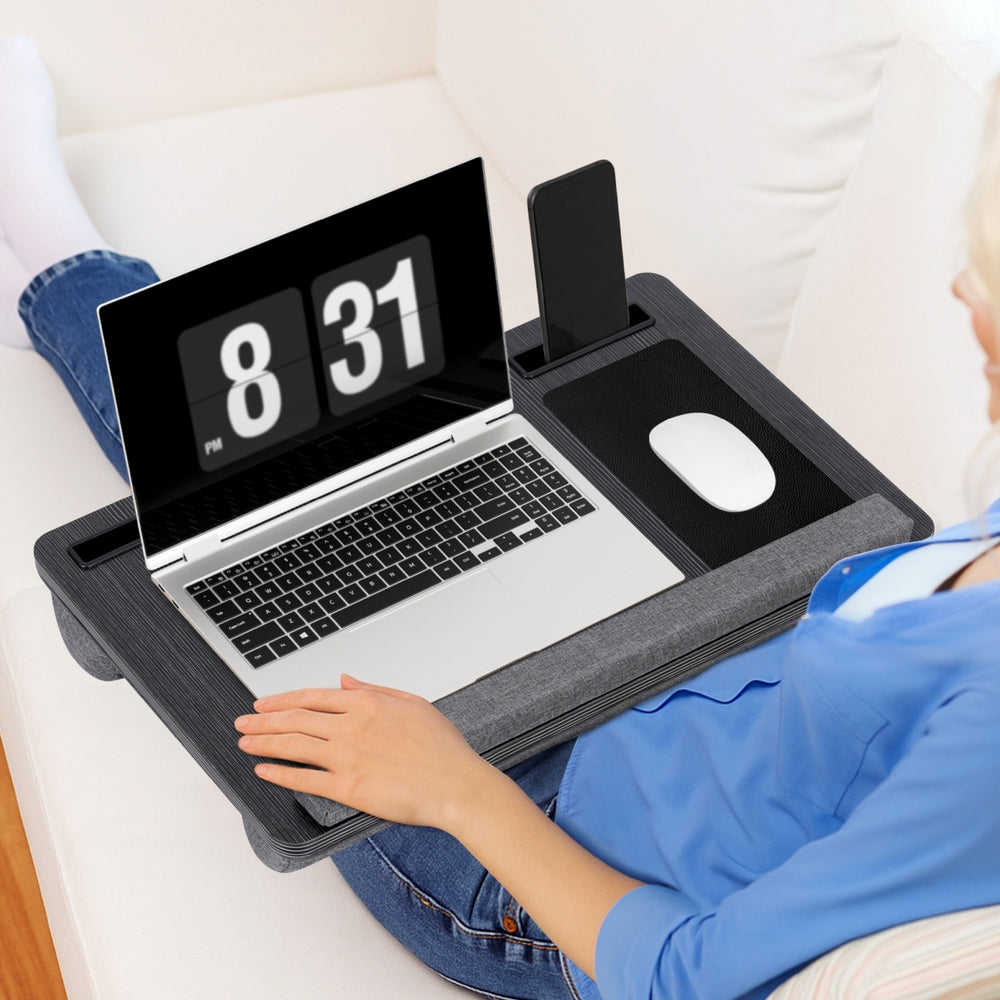 Artiss Lap Desk Laptop DeskS Portable w/ Wrist-rest Phone Slot Mouse Pad 55CM Tristar Online