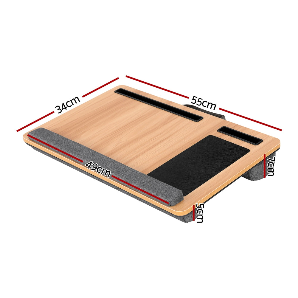 Artiss Lap Desk Laptop Desks Portable w/ Wrist-rest Phone Slot Mouse Pad 55CM Tristar Online