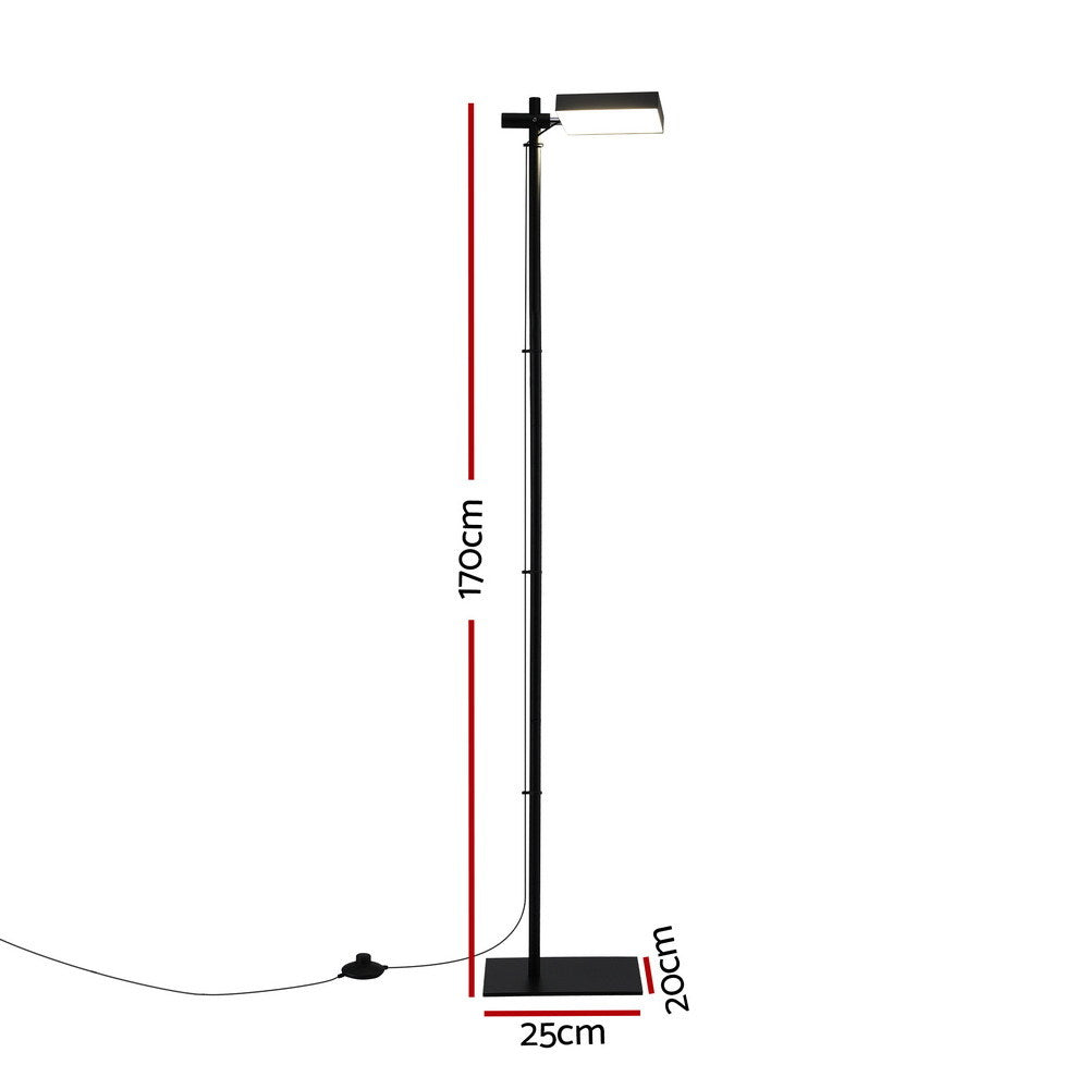 Artiss LED Floor Lamp, Modern Reading Lamp 360～ Rotating Adjustable Light Head,12W Standing Lamp for Living Room, Bedroom Office Tristar Online