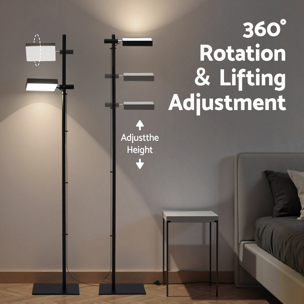 Artiss LED Floor Lamp, Modern Reading Lamp 360～ Rotating Adjustable Light Head,12W Standing Lamp for Living Room, Bedroom Office Tristar Online