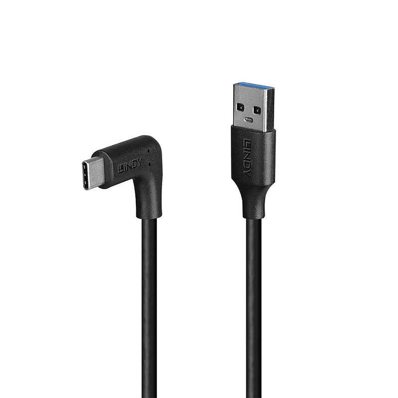 Lindy 1m USB 3.2 A to C R/A Lindy