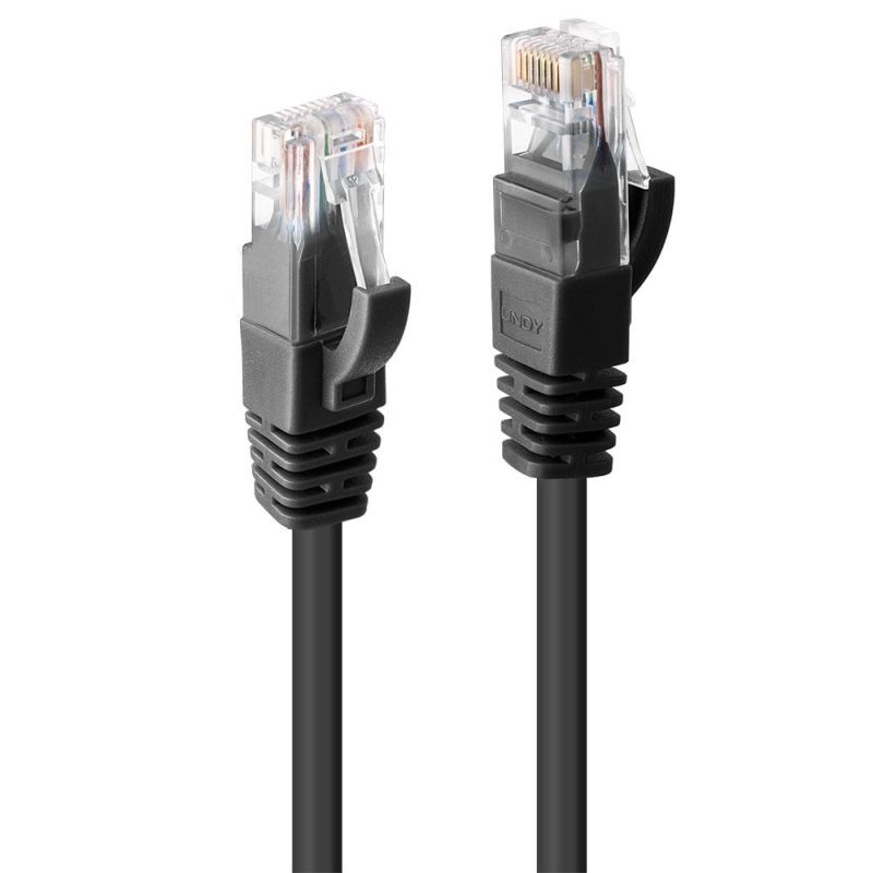 Lindy 0.3m CAT6 UTP Cable BK Lindy