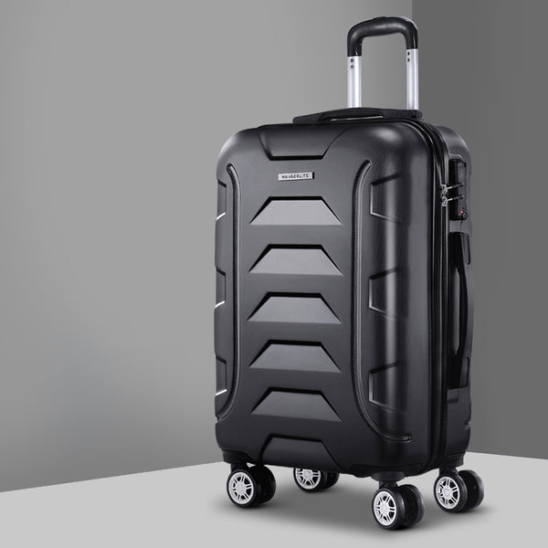 Wanderlite 20" 55cm Luggage Trolley Travel Suitcase Set TSA Hard Case Lightweight Strap Tristar Online