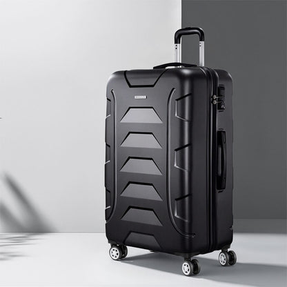 Wanderlite 28" 75cm Luggage Trolley Travel Suitcase Set TSA Hard Case Lightweight Strap