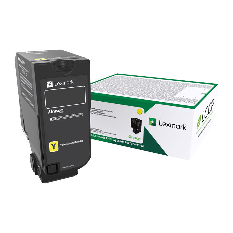 Lexm 74C6HY0 HY Yellow Toner Lexmark