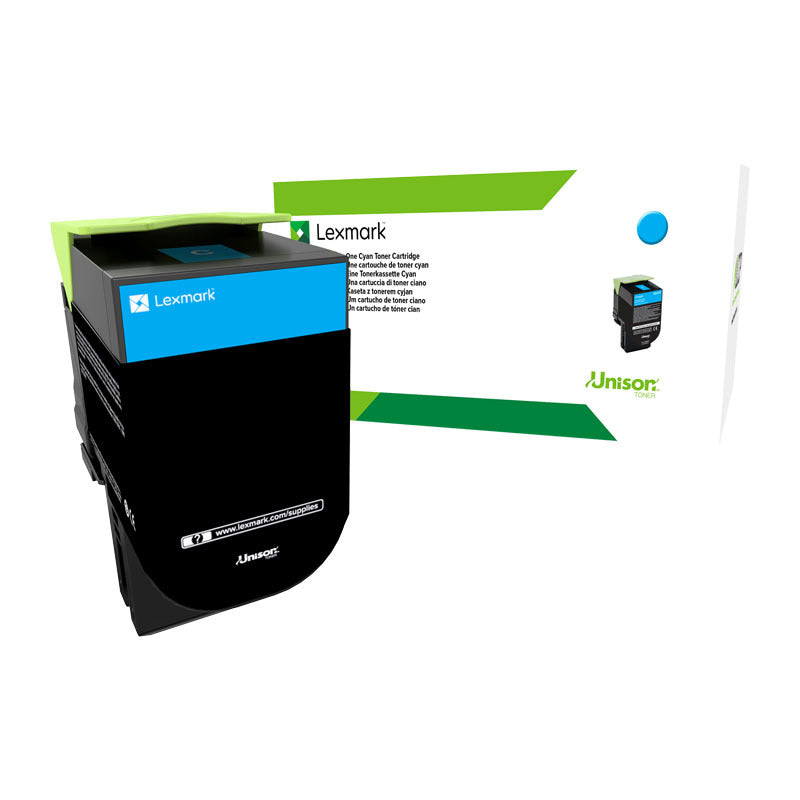Lexm 808HC HY Cyan Toner Lexmark