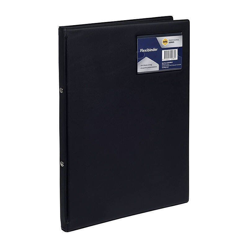 Mbg Pro Flexibindr A4 20mm Blk Marbig