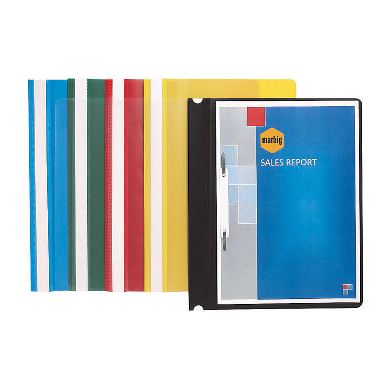 Mbg File A4 Flat Economy Green Marbig