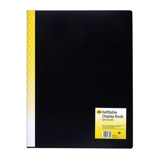 Mbg D/Book A3 Refil 20Pg Blk Marbig