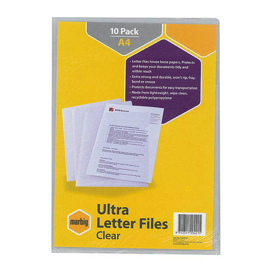 Mbg File A4 Letr Ultr Clr Pk10 Marbig
